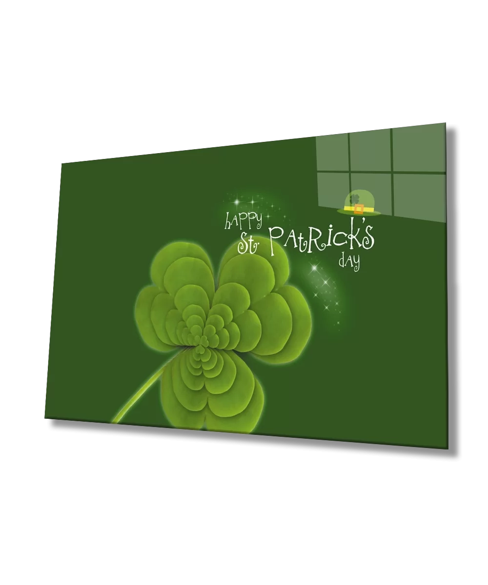 TEKNOO- Patricks Day Green Glass Painting