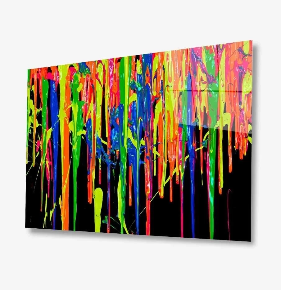 TEKNOO- Colors Abstract Glass Painting