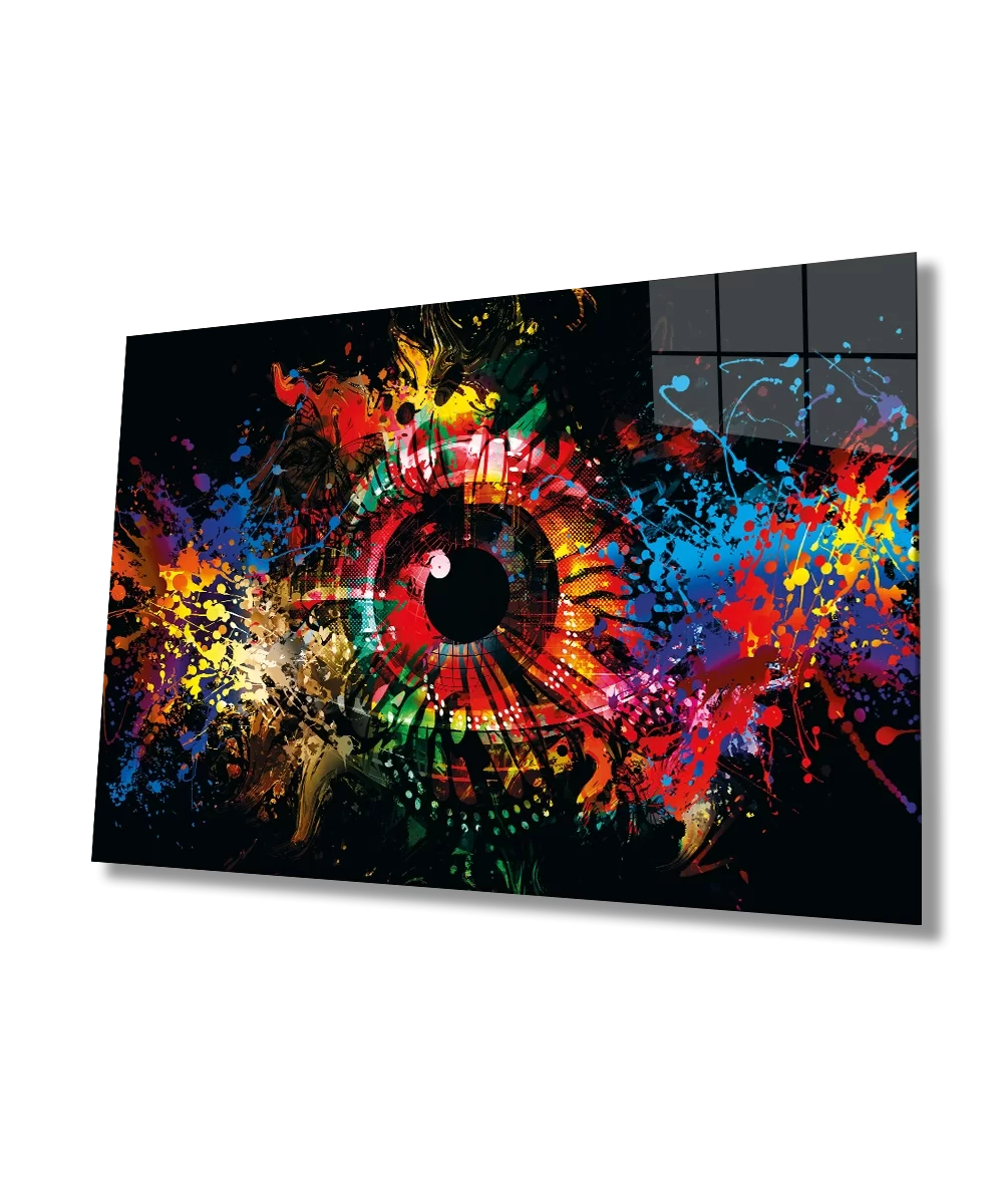 TEKNOO- Colorful Eye Glass Painting Home and Office Wall Decoration