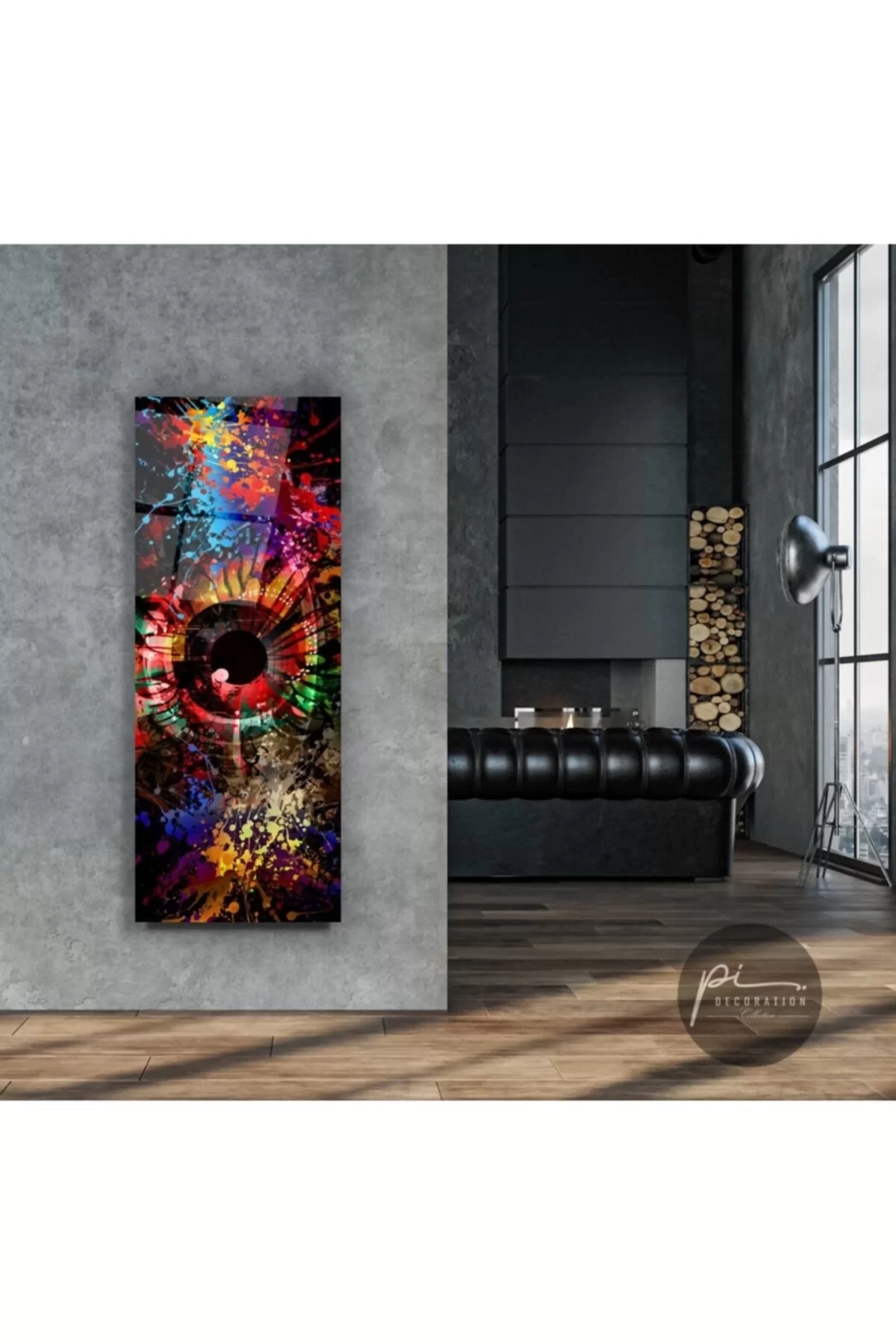 TEKNOO- Colored Eye Panoramic Glass Painting