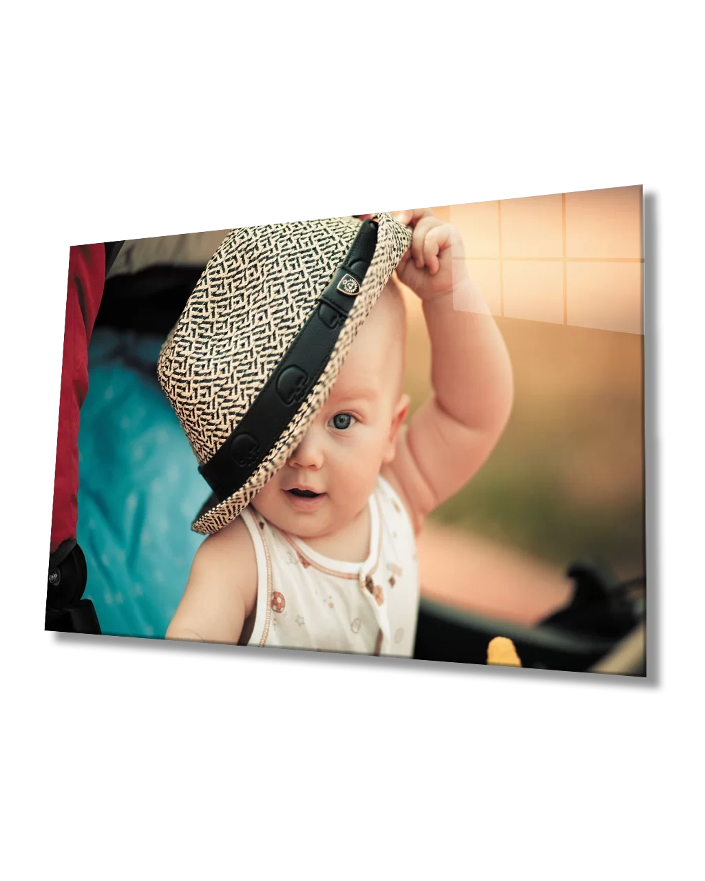 TEKNOO- Baby Table With Hat Glass Table