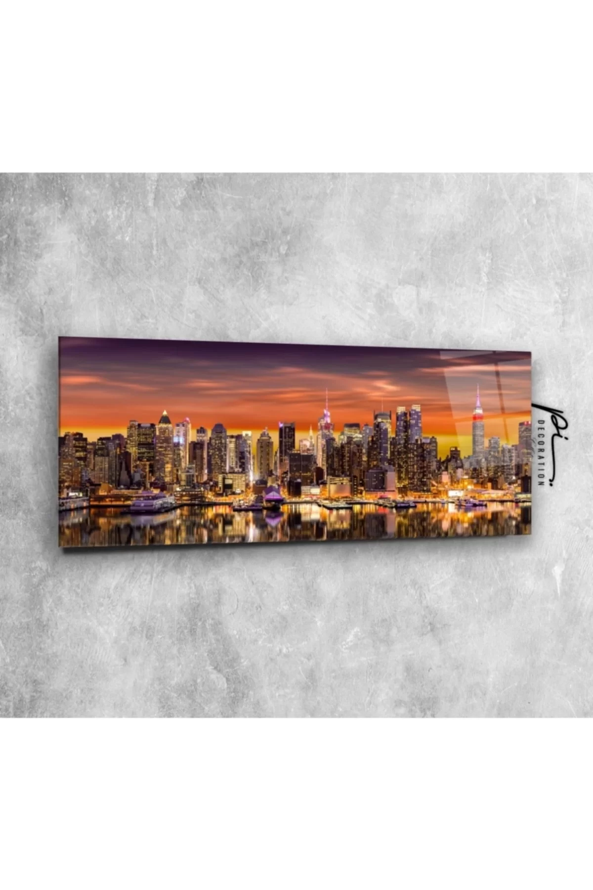 TEKNOO- City View Panoramic Glass Painting