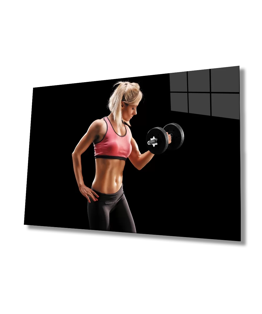 TEKNOO- Sports Fitness Glass Table Sports Fitness