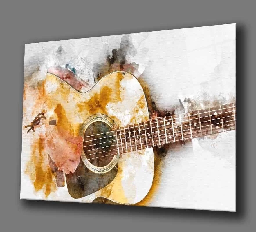 TEKNOO- Watercolor Guitar Painting