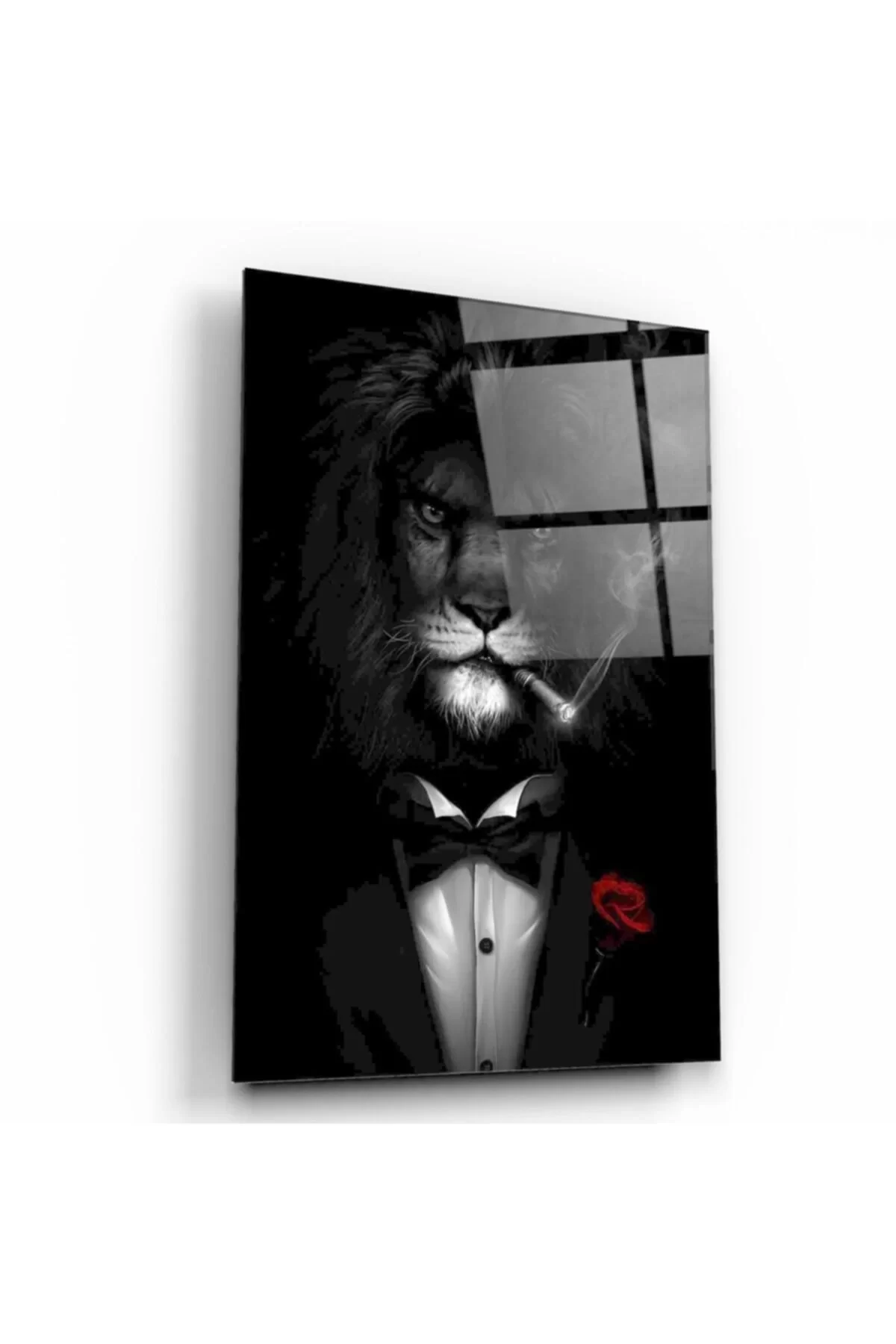 TEKNOO- The Godfather Lion Glass Painting