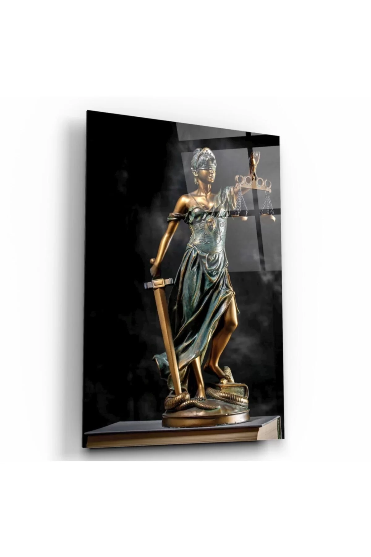 TEKNOO- Themis Statue Glass Painting