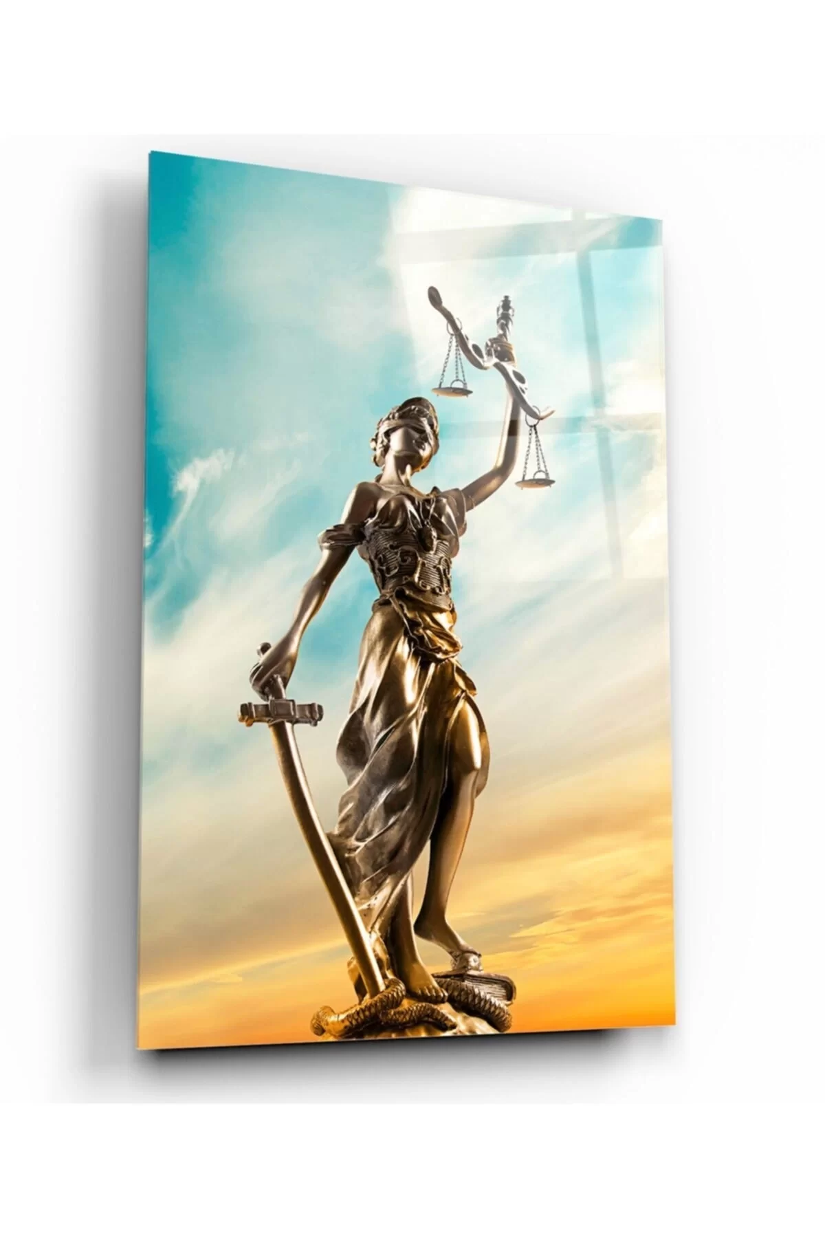 TEKNOO- Themis Statue Glass Painting