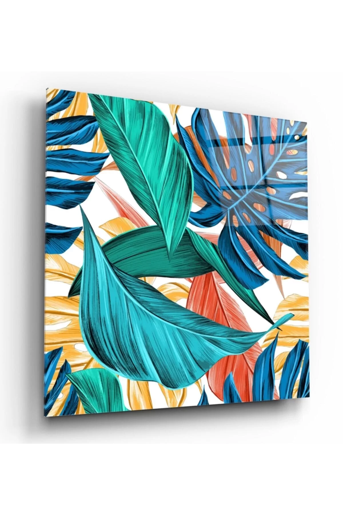 TEKNOO- Tropical Leaves Glass Painting