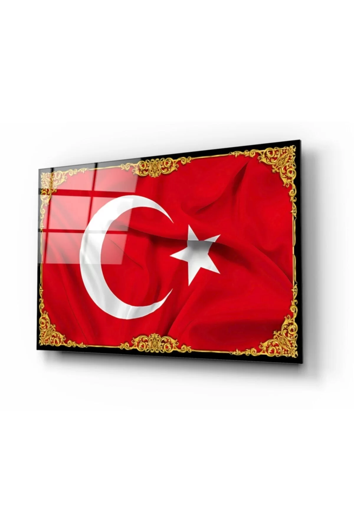 TEKNOO- Turkish Flag Glass Painting