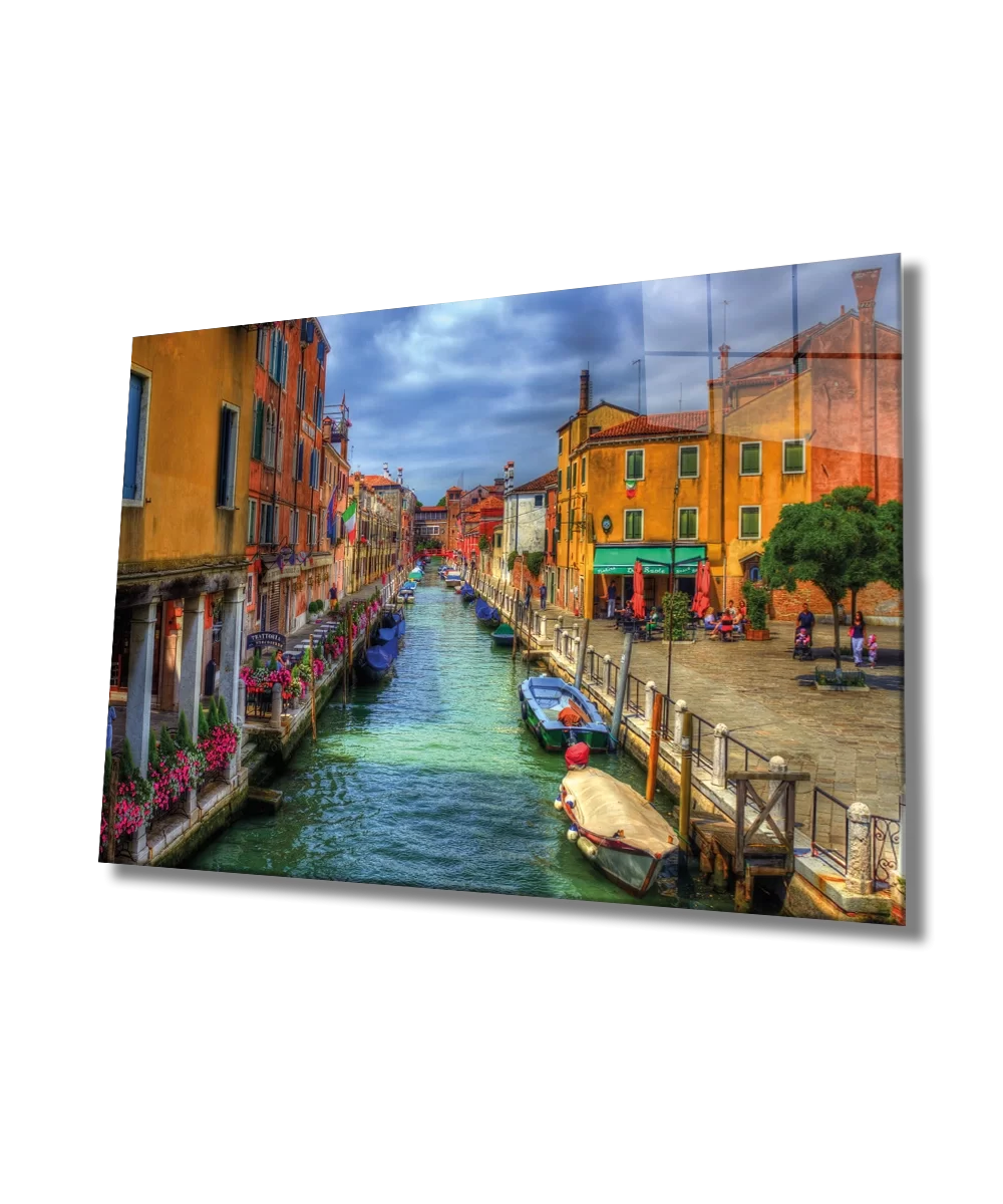 TEKNOO- Venice City View Glass Painting Venice City View