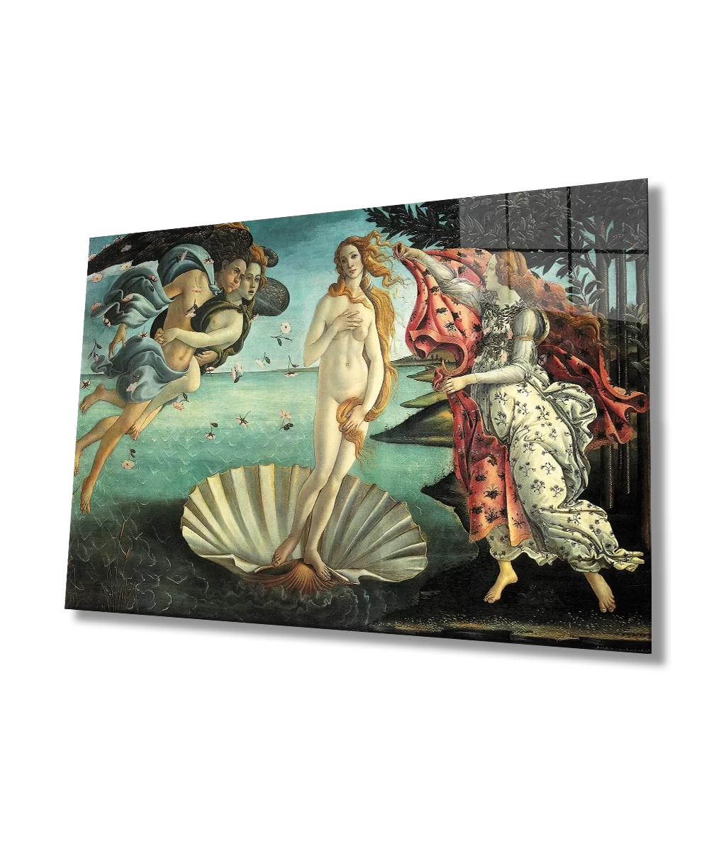 TEKNOO- Birth of Venus Artistic Glass Painting Home and Office Wall Decoration