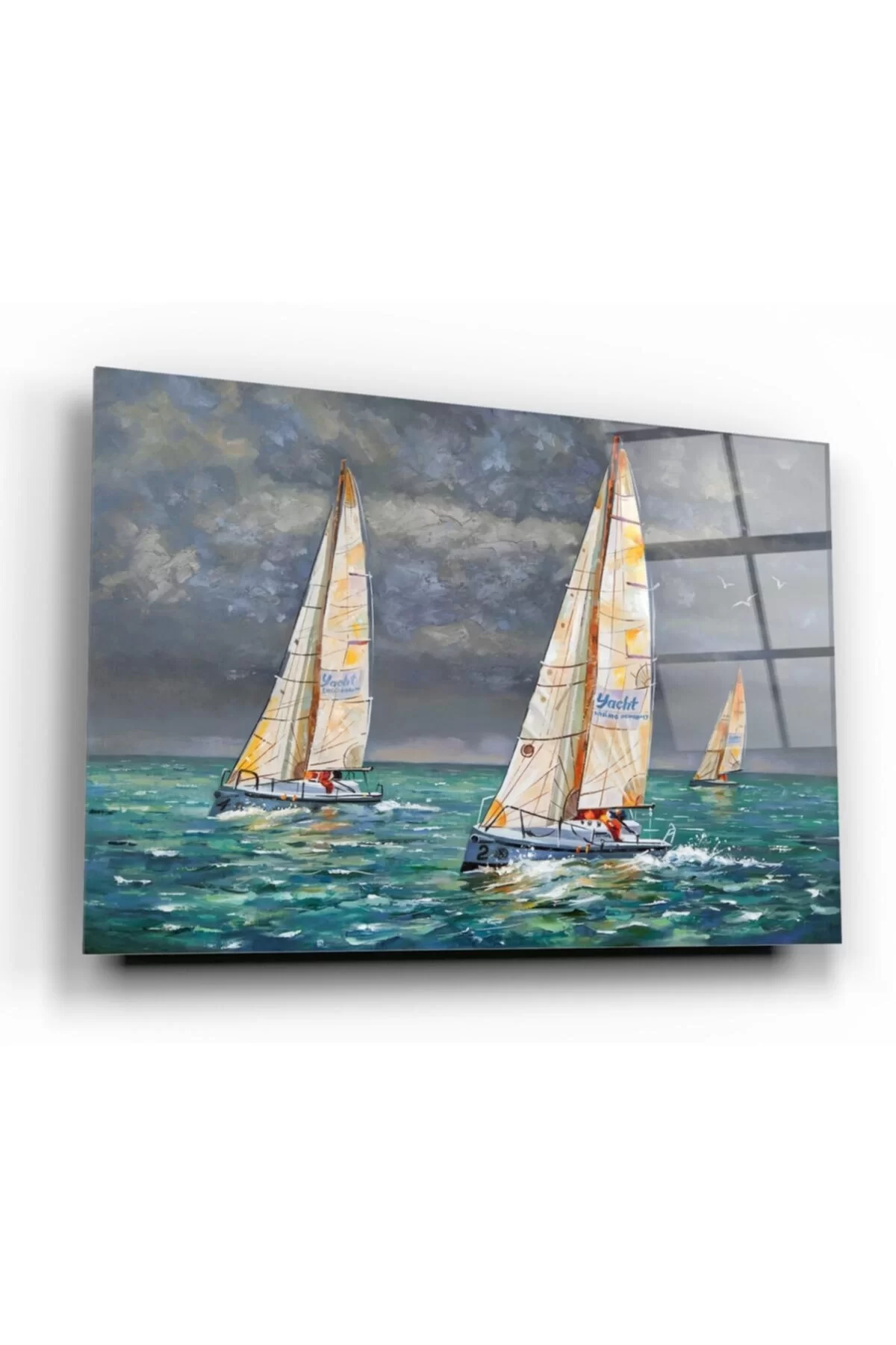 TEKNOO- Sailboats Glass Painting