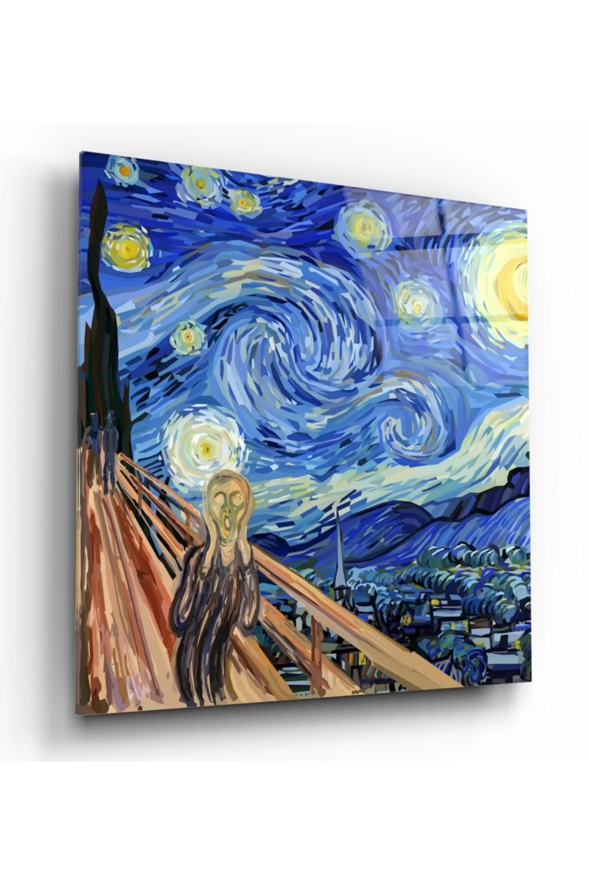 TEKNOO- The Scream of the Starry Night Glass Painting