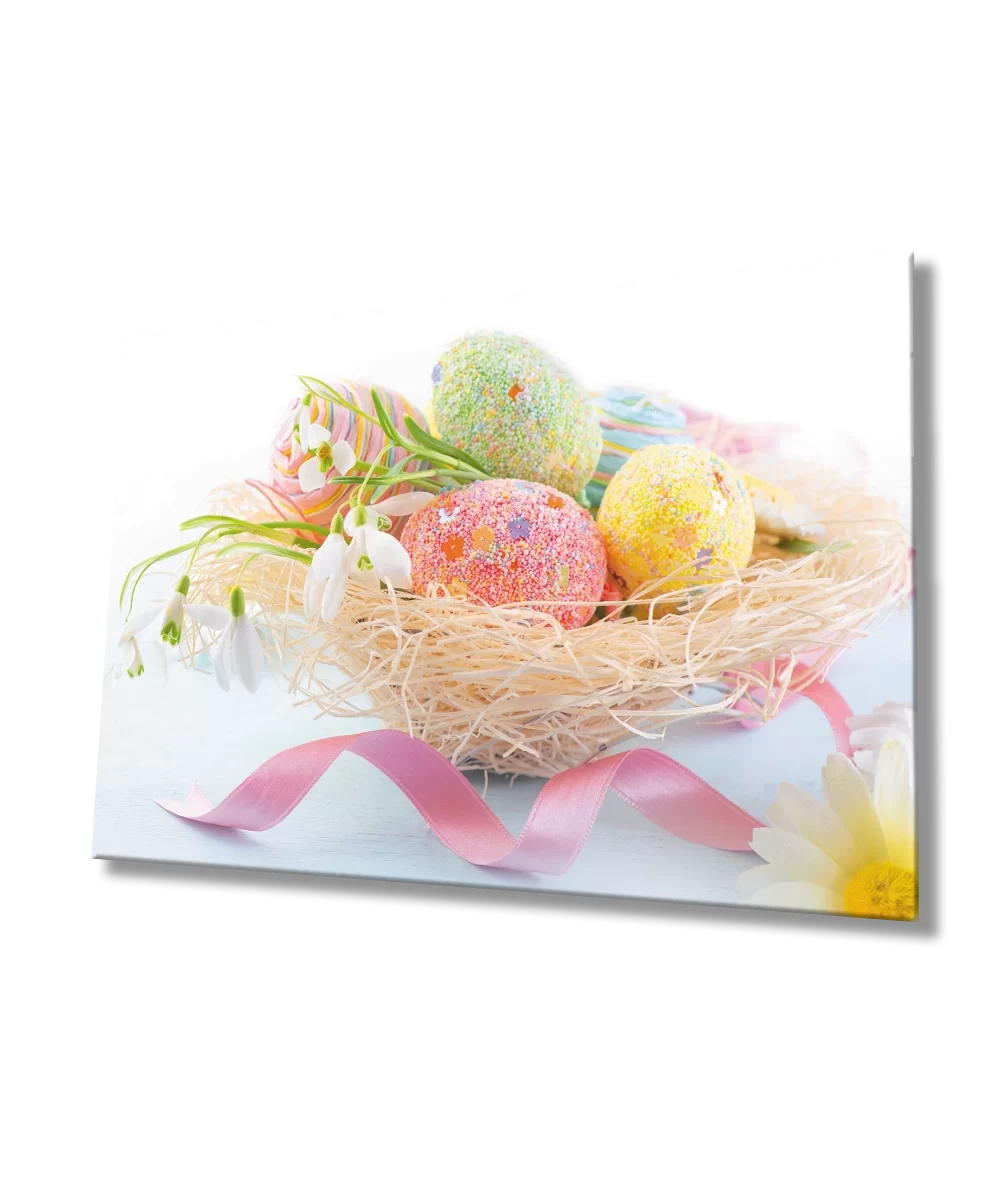 TEKNOO- Eggs Easter Glass Table