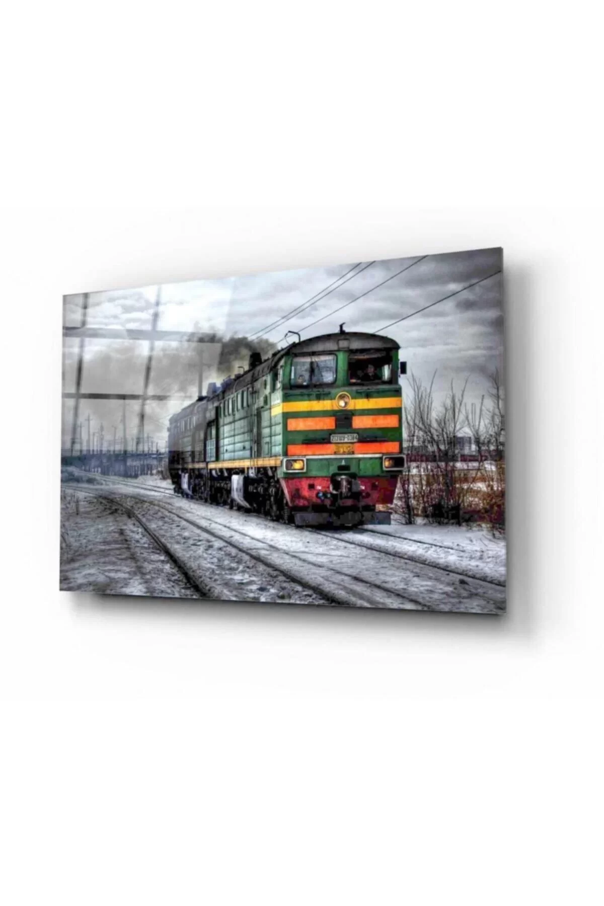 Train Glass Painting