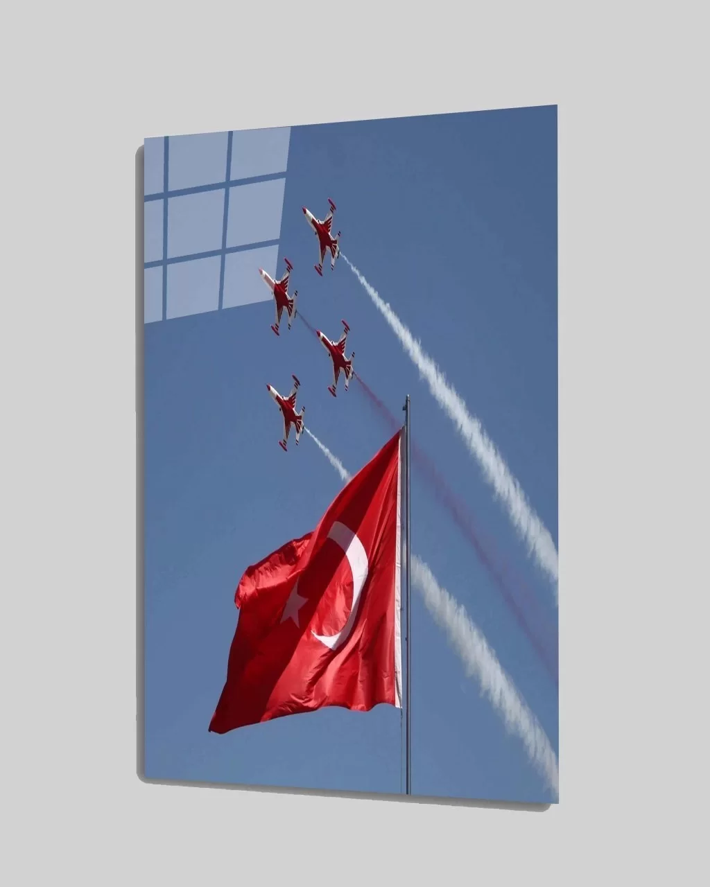 Turkish Flag and Airplanes