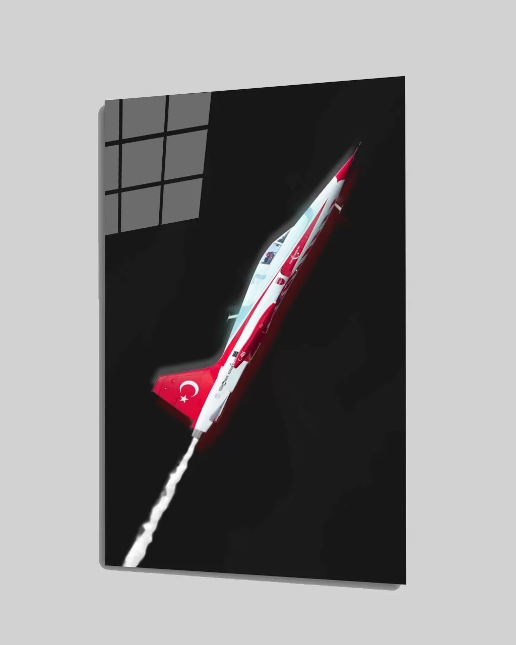 Turkish Airplanes Glass Painting