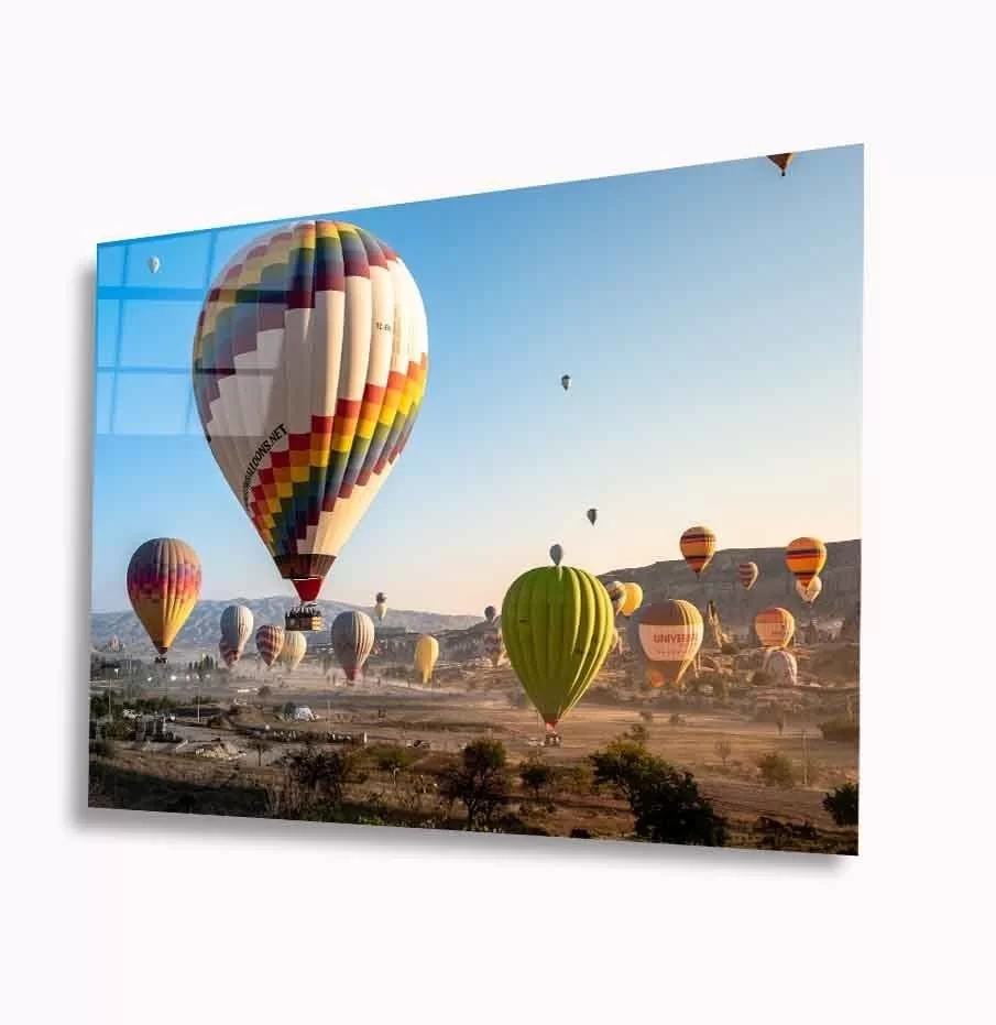 Flying Balloons Glass Painting