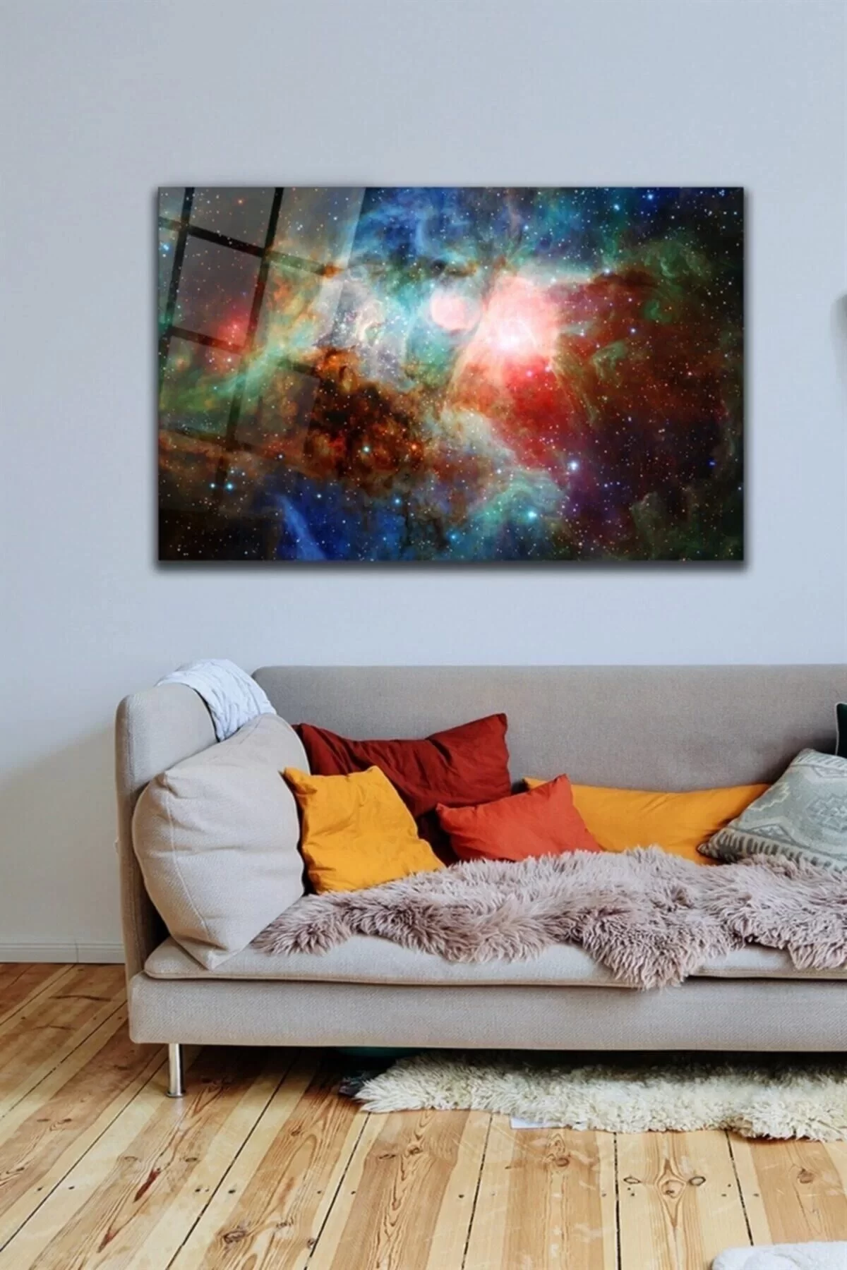 Space Glass Painting Wall Decoration, Home Decoration, Wall Painting, Home Gift