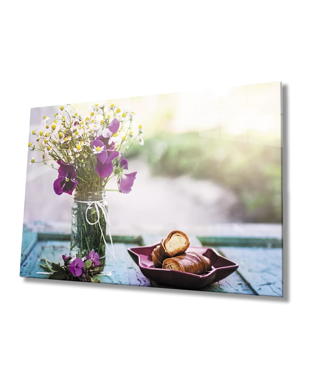 Purple Flowers Daisies in Vase