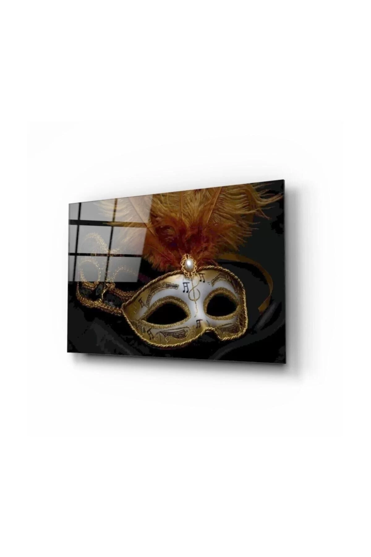 Venetian Mask Glass Painting 50x70 Cm