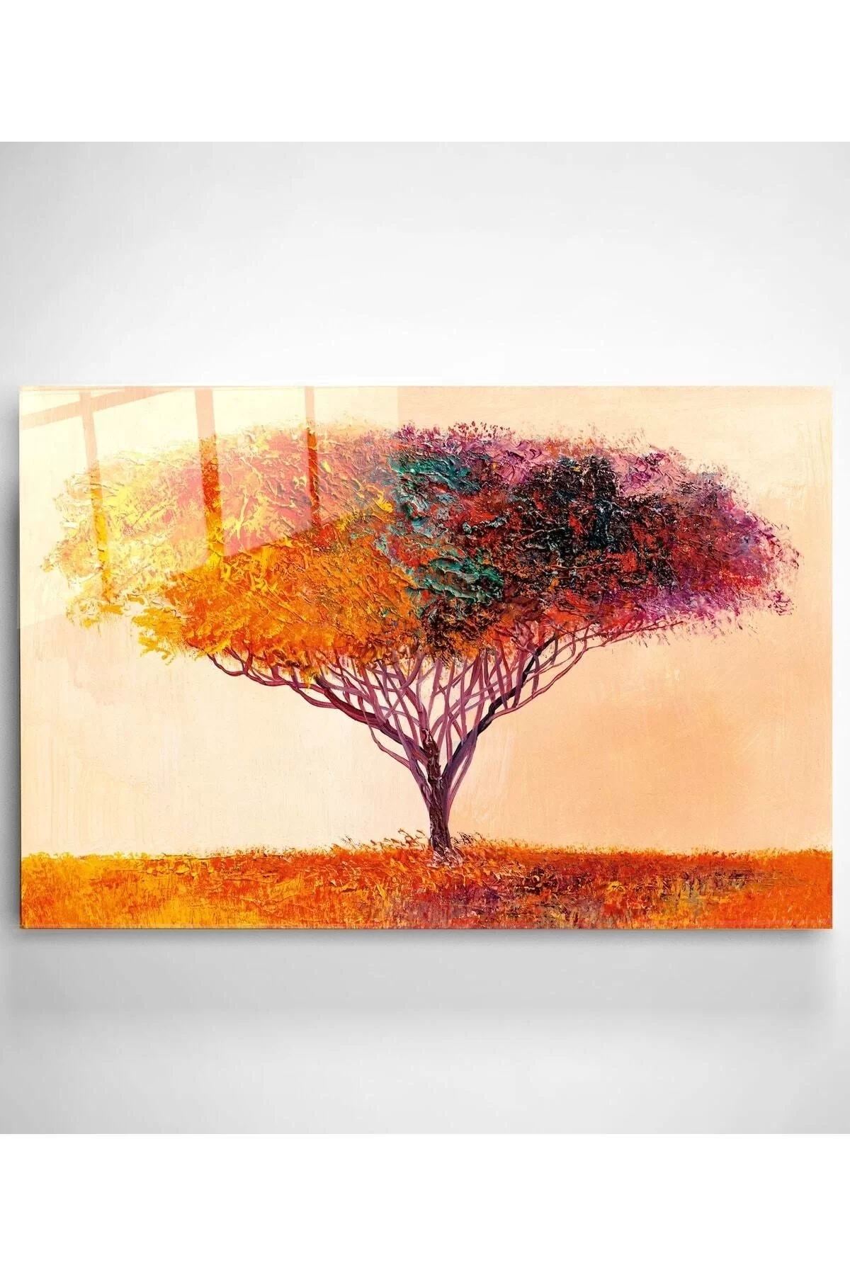 Oil Painting Tree Glass Painting