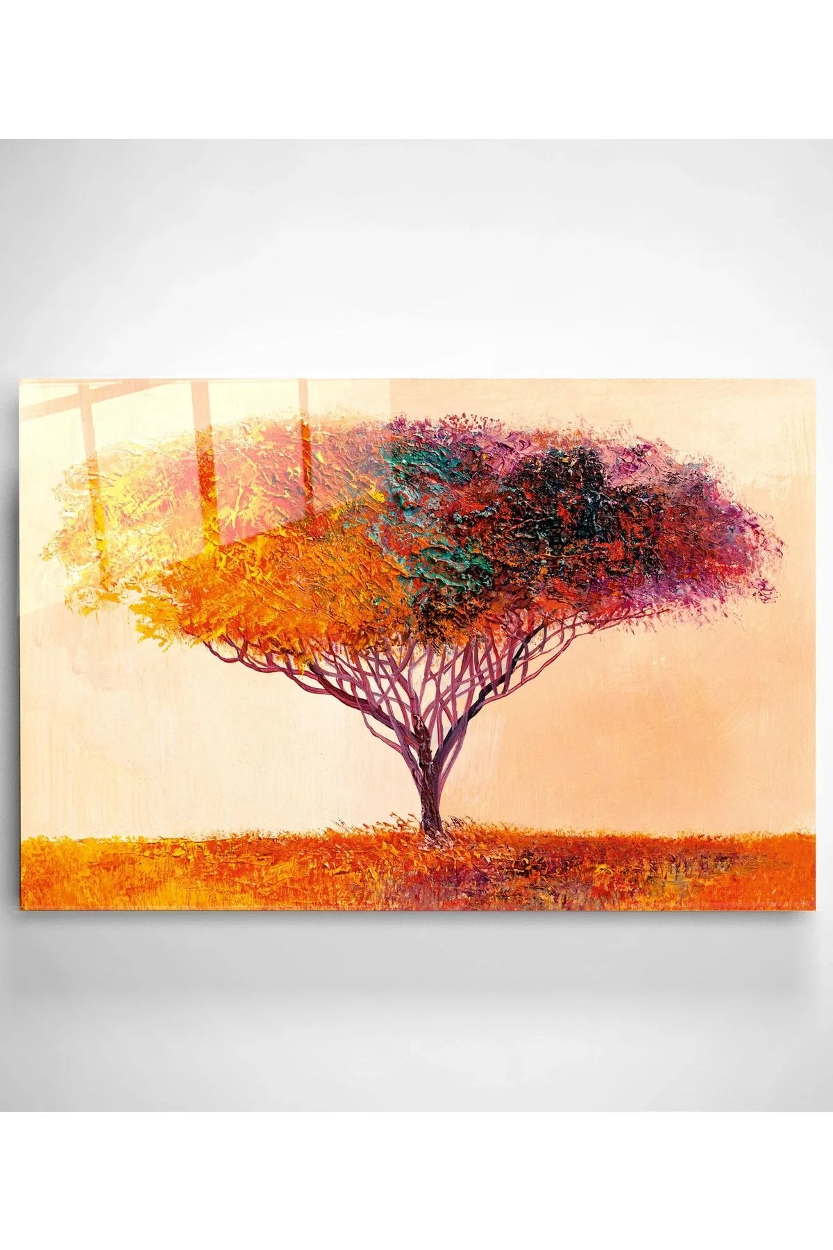 Oil Painting Tree Glass Painting