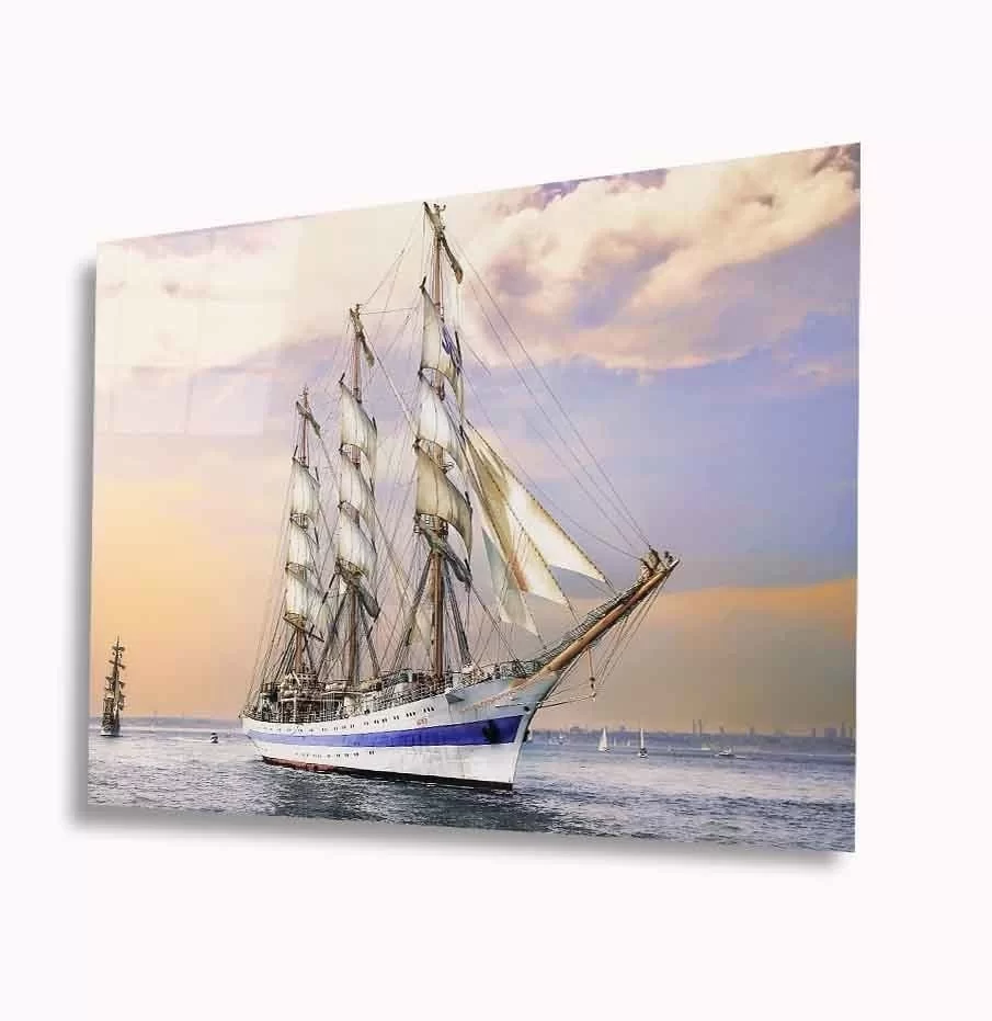 Sailing Glass Painting