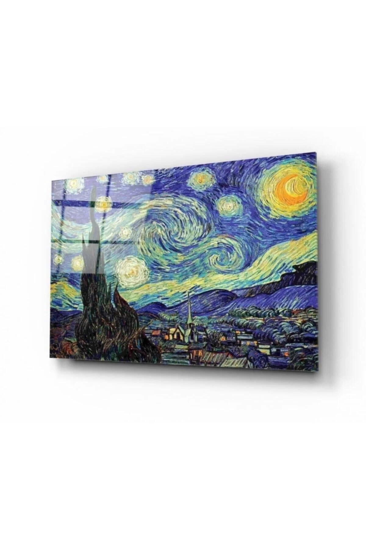 Starry Night Glass Painting