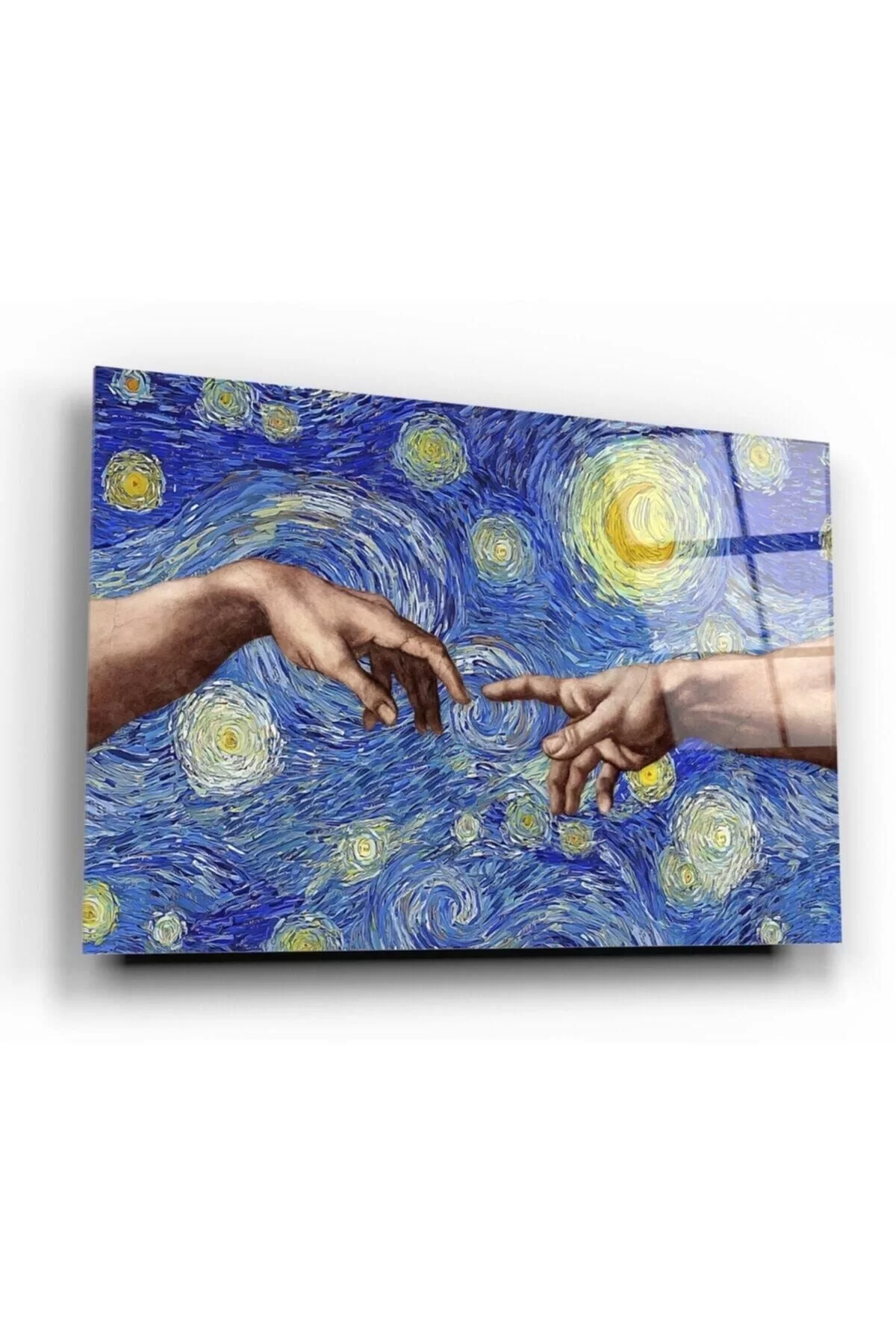 Starry Night Glass Painting