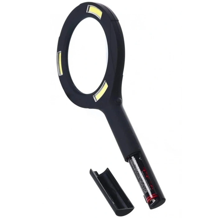 -3 Ledli Işıklı El Büyüteci 250 Lümen Beyaz Işık Büyüteç 3x Zoom Tamirci Büyüteç Wt-374