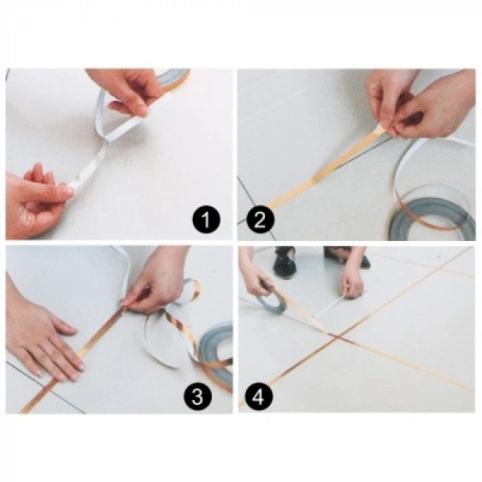 0.5 cm x 50 Metre Gri Fayans Arası Şerit Bant