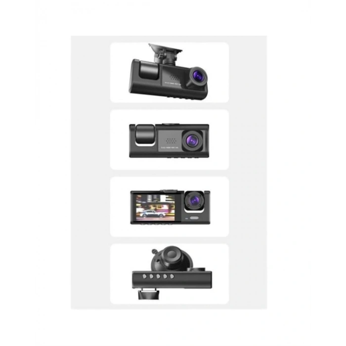1. 3 Kameralı Full Hd Araç Kamerası – Ön, İç Ve Arka Görüş İle %100 Kapsama