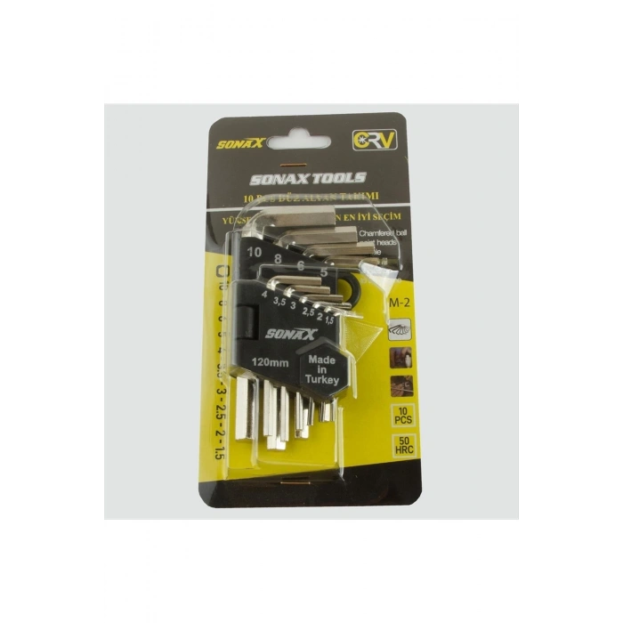 10 Adet Allen Anahtar Takımı