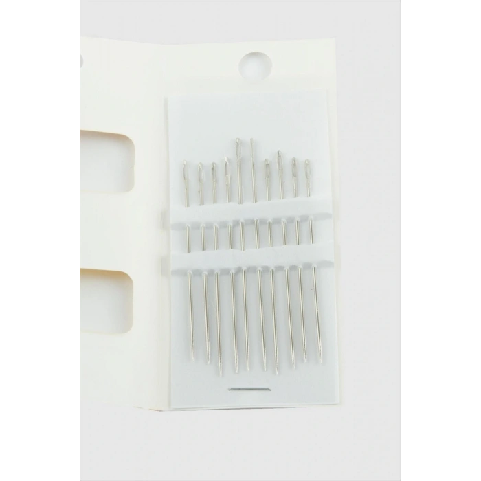 10 Adet Gümüş Dikiş İğnesi