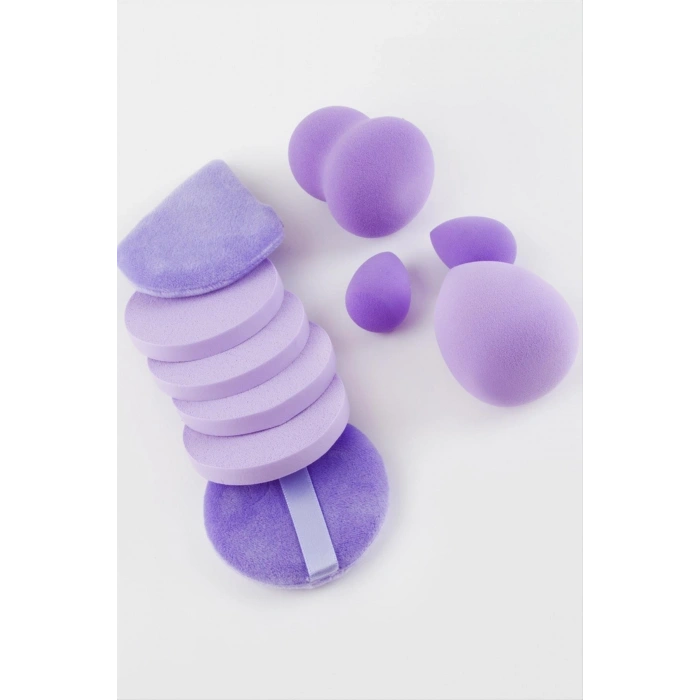 10  Adet Karışık Makyaj Süngeri