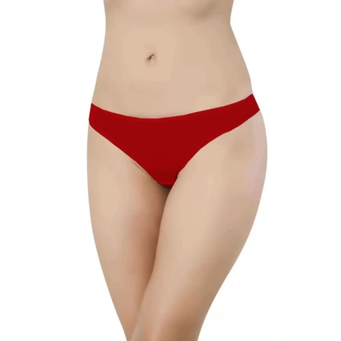 10 Adet Süper Eko Set Likralı Kadın Slip Siyah Kırmızı Ten Beyaz Mavi