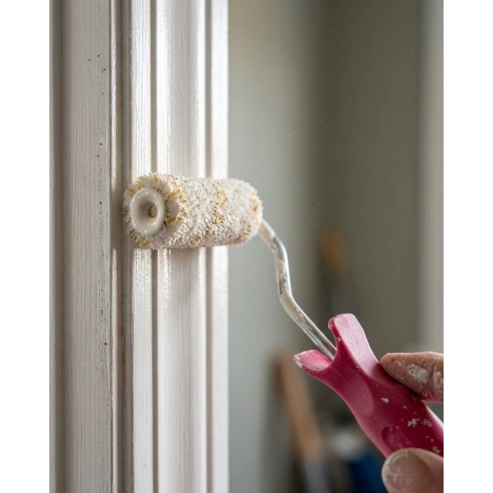 10 Cm Mini Boya Rulosu Seti 6 Adet Yedek Rulo Hediyeli Dar Alan Boyama Rulo Fırça