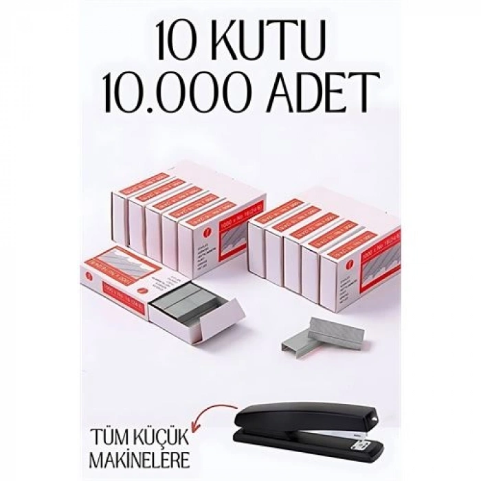 10 Kutu 10.000 Adet Küçük Zımba Teli 718593
