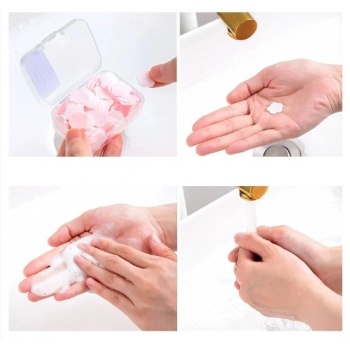 100 Yaprak Eriyen Mini Parfümlü Kağıt Sabun (4887)