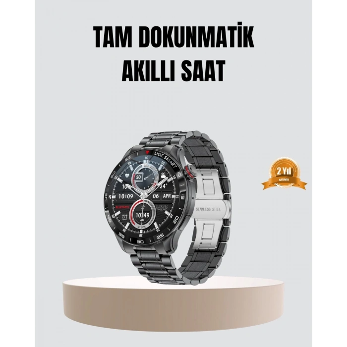 100mah Şarjlı Akıllı Saat – Mesaj Bildirimi Müzik Kontrolü Ve Ergonomik Tasarım