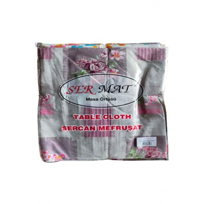 100X140 Sermat Masa Örtüsü Masalık Hazır Düz Kesim -MH136