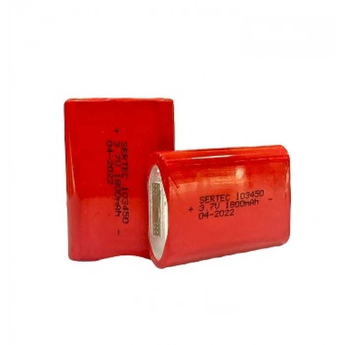 103450 Li-ion 3.7V 1800mAh Prizmatik Şarjlı Pil