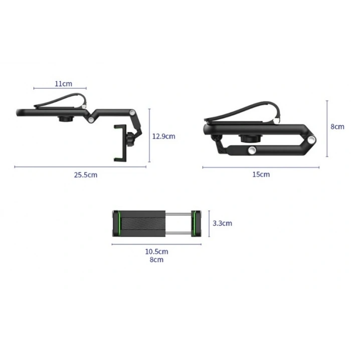 1080° Dönebilen Çok Fonksiyonlu Telefon Tutucu