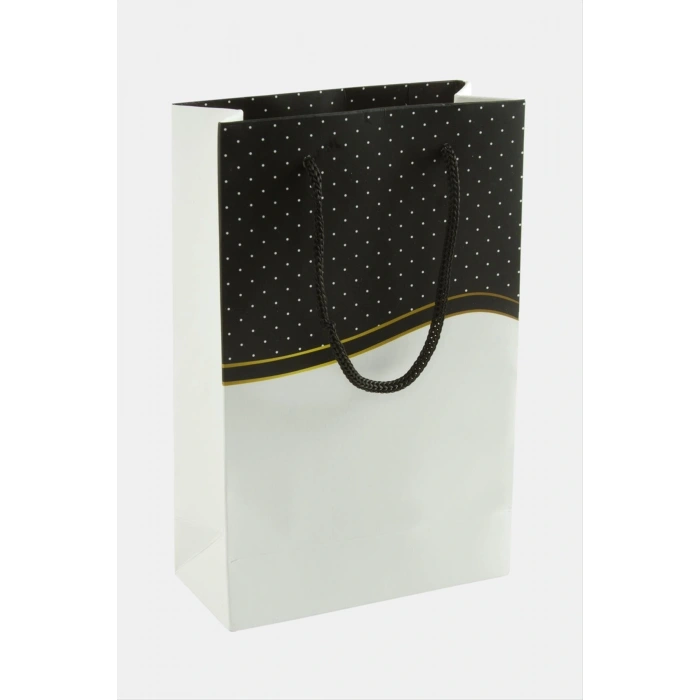 11*17 Benekli İpli Karton Çanta 1 Adet