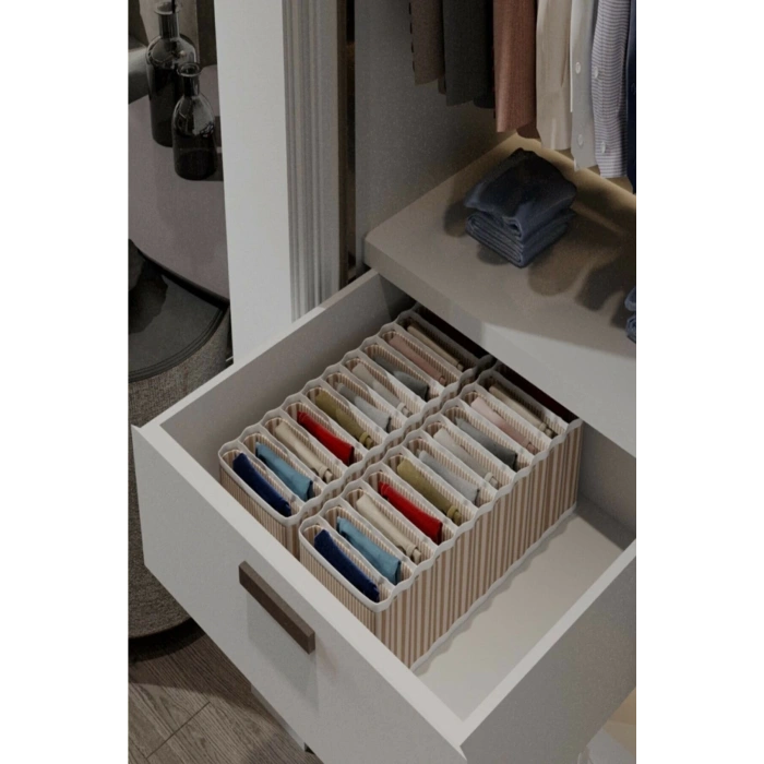 11 Bölmeli Dolap Ve Çekmece Içi Düzenleyici Akordiyon Organizer M-00500 (3 Adet) 00517
