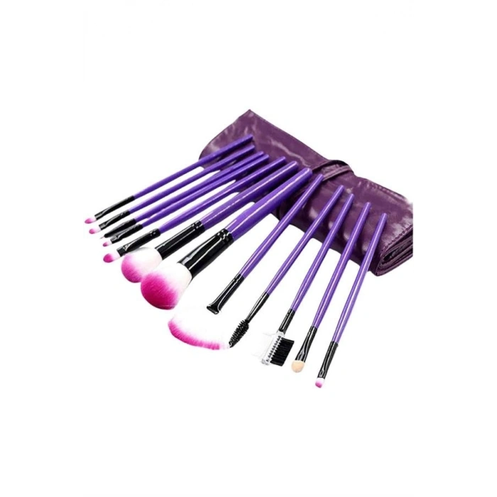 12 Parça Yumuşak Uçlu Makyaj Fırça Set-göz Ve Yüz Makyajı İçin Fırça Seti Profesyonel Makyaj Seti