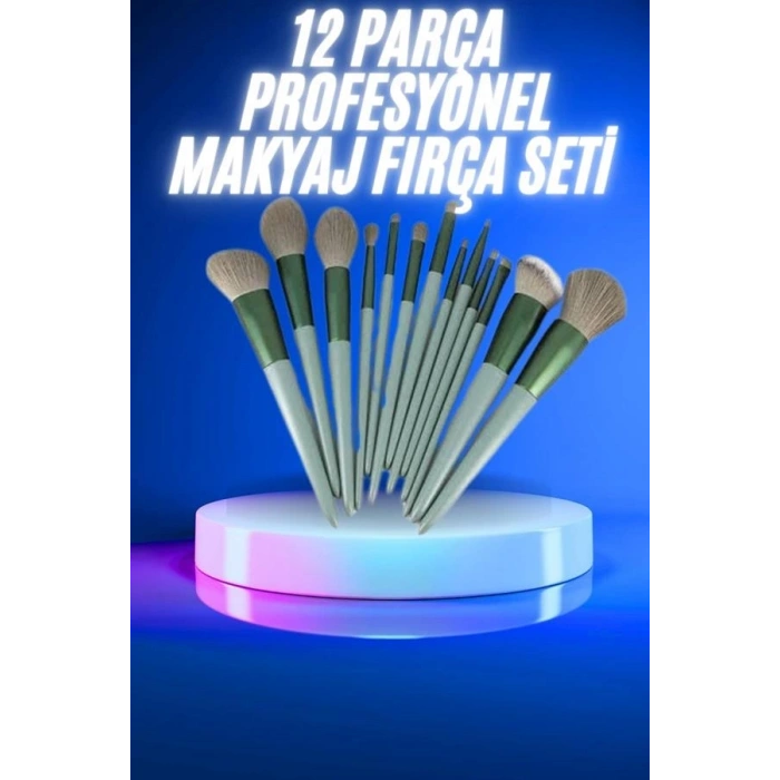 13 Parça Makyaj Fırça Seti Far Kontür Aydnlatıcı Fırçası İz Bırakmaz Hafif Ve Yumuşak