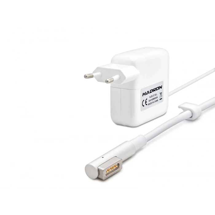 14.5V 3.15A 45W Laptop Adaptörü - L Tip - Apple Macbook Uyumlu - Beyaz HD8802