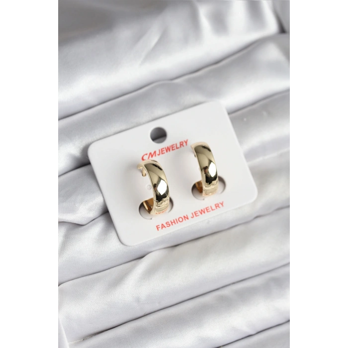 14K Gold Renk Kaplama Halka CM Kadın Küpe - TJ-BKP11430